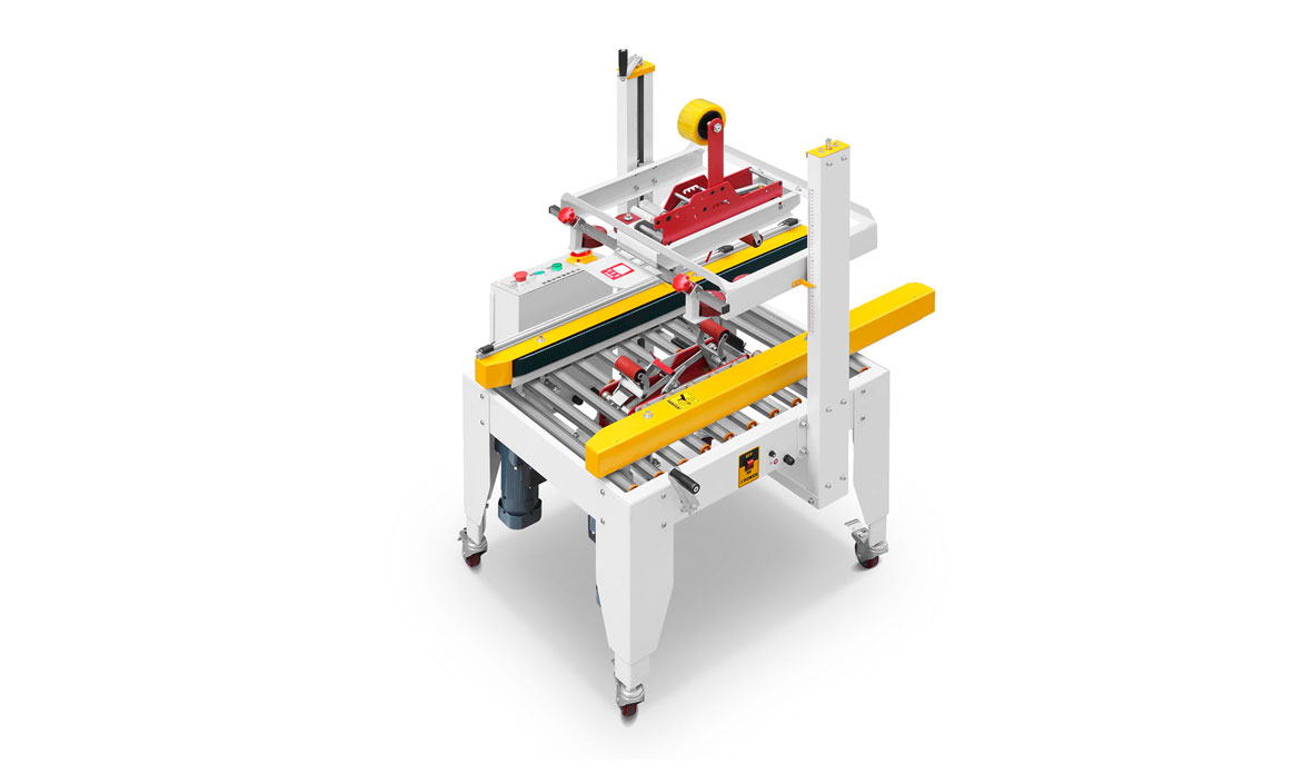 JS-FXZ500B 左右驅(qu)動配聯(lián)線手動(dòng)自動折(shé)蓋膠帶(dài)封箱機(jī)